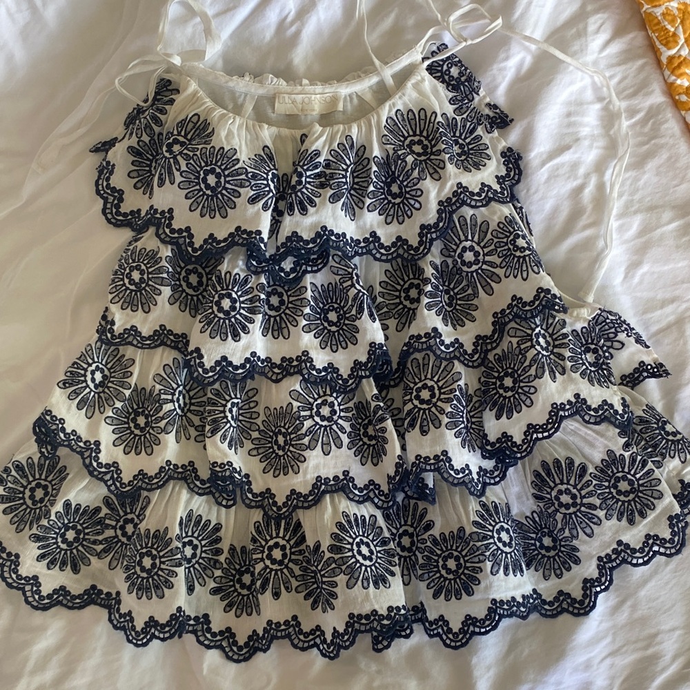 Size 2 Ulla Johnson Tie Top Blouse